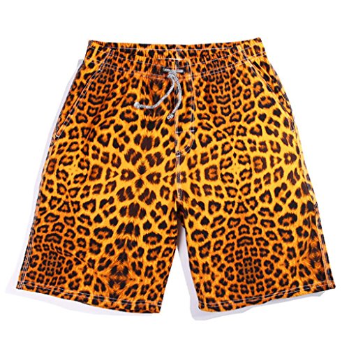 Coface Men's Leopard Board Shorts
