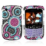 Blackberry Curve 8520 8530 Accessory Bundle Bling Pink Charger Case Screen Cover
