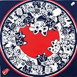 kenema 和雑貨 手捺染小風呂敷 猫手まねき 50×50cm メガネスーパー