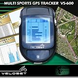 Veloset GPS enabled Tracker Wireless Cycle Computer with Trip, Altitude, GPS Route Log & Mapping, Backlight, Touchpad, Performance Software