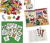 168 SANTAS Workshop CHRISTMAS Character PARTY FAVORS/STOCKING Stuffers/STICKERS/Tattoos/Bookmarks/ERASERS/Stationery