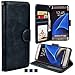 UrSpeedtekLive S7 Edge Case, Galaxy S7 Edge Wallet Case, Luxury PU Leather Flip Wallet Case Cover with Card Slots Magnetic Closer & Kickstand for Samsung Galaxy S7 Edge - Black