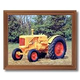 1938 Minneapolis Farm Tractor Home Decor Wall Picture Oak Framed Art Print