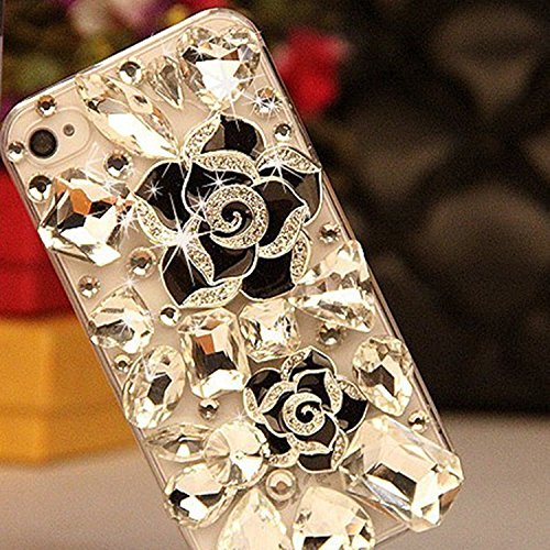 Iphone 6 case, lu2000 luxury 3d diamond crystals [camelliae serie…