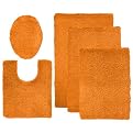 Contemporary Home Bath Rugs - Super Orange