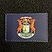 American Sheepdog Michigan State Flag PVC Patch - Full Color Edition