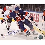 NHL Kyle Okposo Islanders Skate Behind the Net Horizontal Autographed 8-by-10-Inch Photograph