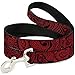 Buckle-Down Pet Leash - Bandana/Skulls Black/Red - 6 Feet Long - 1