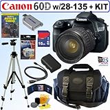 Canon EOS 60D 18 MP CMOS Digital SLR Camera with EF 28-135mm f/3.5-5.6 IS U ....