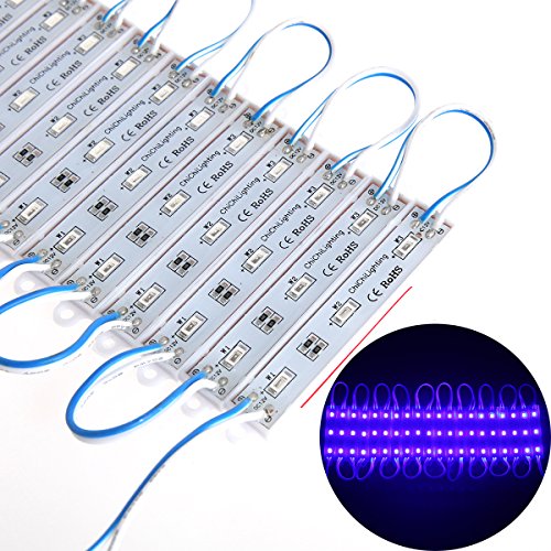 ChiChinLighting Blue 100pcs (20pcs x 5packs) Samsung 5630 SMD 3p LED Module Waterproof Super Bright LED Modules Sign LED Light 12V