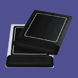 Mouse/Calculator Wristrest, 13x9x1, Black/Gray Base (KCS89206)