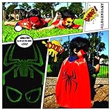 Superhero Costumes - Capes Masks Stickers Set- Superhero Toys and Party Supplies