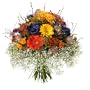 Blumenstrau� 'Buntes Medley' Frisch vom Floristen vor Ort mit Rosen, Gerbera, Anemonen, bunt gebunden