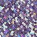 4mm Round Flat Sequins Lavender Lazersheen Rainbow Reflective Metallic. Made in USA