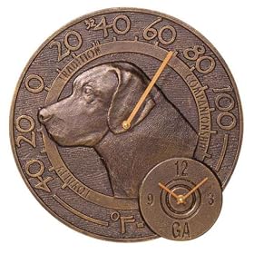 Labrador Thermometer Wall Clock