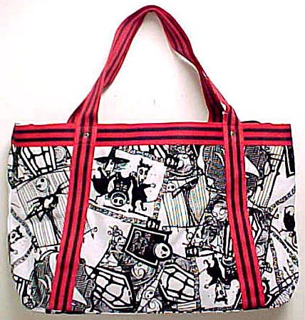 Large Nightmare Before Christmas Canvas Tote Bag NBX