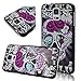 Seedan Samsung Galaxy S5 SV I9600 Case - Flower Diamond Butterfly Skull Painting Hard Slim Design Back Cover Skin Protective Shell Snap on Case