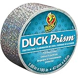 Duck Brand Prism Crafting Tape, 1.88-Inch x 5-Yard Roll, Lots of Dots Silver (284033)