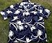 Apparel : Rayon Hawaiian shirt- Black /bird of paradise