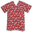 UGA Logo University of Georgia Bulldogs Dawgs Scrub Top Sm -Size SMALL-100% Natural Cotton - NOT a CHEAP BLEND - UNIQUE CHRISTMAS GIFT IDEA for HIM or HER Men, a Man, Women, A woman, Ladies, Students or Alumni. ON SALE!