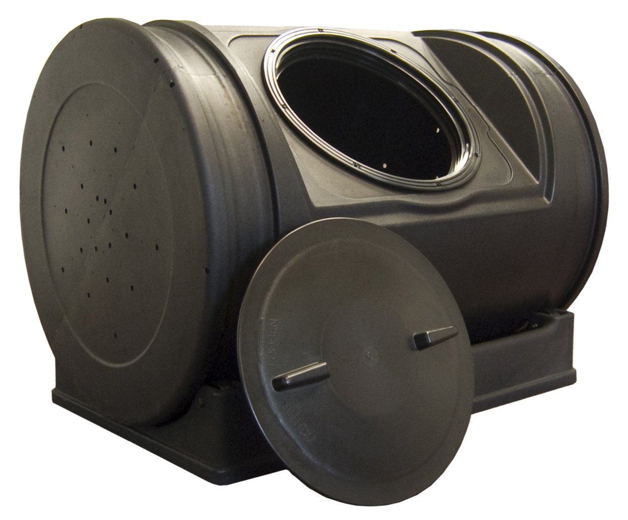 NEW Wheel Turning Barrel Composter Outdoor Waste Gardening Tumbler