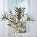Factory Direct Craft Group of 3 Sparkling Gold Artificial Pine Picks for Home and Holiday Decorating and Arranging