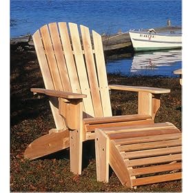Oversized Adirondack Chair by Rustic Natural Ceder
