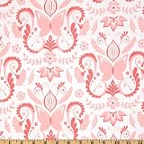 44'' Wide Michael Miller Bella Butterfly Butterfly Damask Pink Fabric By The Yard