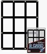BCW 9 Card Screwdown Holder - Black Border - Baseball, Football, Basketball, Hockey, Nascar, Sportscards, Gaming & Trading Cards Collecting Supplies