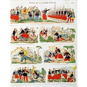 poster / affiche Scenes from the Italian Campaign in 1859 est disperible en (L x H): 70 x 90 cm d...