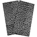 ArtisanStreet's Black & White Dots 2-Ply Batik Napkins. Set of 2. Reversible Construction. No Iron.
