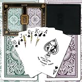 Trademark Kem 100% Plastic Playing Cards - Brown and Green Narrow Playing Cards (Multi)