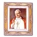 Pope John Paul II - Younger Image - Framed Art, 13.25" x 15.5" - Artwork by Cromo N.B., Italy