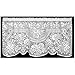 Heritage Lace, White Victorian Rose 60x30 Tier, 60 inch Wide by 30 inch Drop