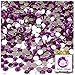 The Crafts Outlet 1000-Piece Round Rhinestones, 5mm, Purple Amethyst