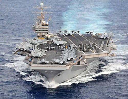 USS Abraham Lincoln (CVN 72) transits Pacific Ocean for deployment (8.5 x 11 Print)
