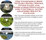 The Incredible How To Earn Extra Money, Inner Game and Godfather Principles for Universal Ac/dc Adaptors Biz 3 CD Package