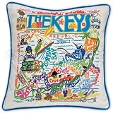 Florida Keys Decorative Embroidered Throw Pillow. FREE SHIPPING!