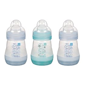 Click here to buy Sassy Baby's Mam 5 oz Bottle for Boy, 3-Pack by Sassy.