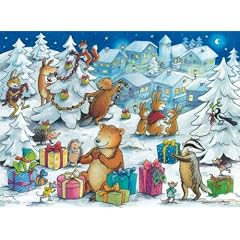 Adventskalender Weihnachten mit Dachs, B�r und Co