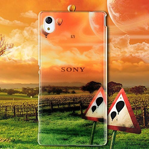 M4 Case,Sony M4 Case - NextMall Fashion Beautiful Natural Scenery Perspective Design Premium PC Back Clear Cover for Sony Xperia M4 Aqua(Hot Air Balloon)