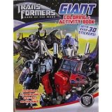 Transformers Dark of the Moon Coloring and Activity Book with 30 Stickers 144 Pages ~ Bendon Publishing