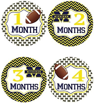 University of Michigan Baby Milestone Stickers - Baby Belly Stickers