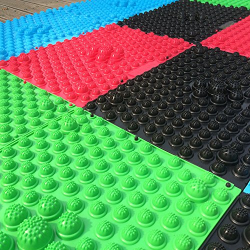 Nemoyard® Set of 2pcs Runningman Foot Fitness Plastic Spike Mat Shiatsu