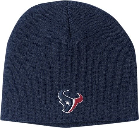 NFL Men's End Zone Uncuffed Knit Hat - K173Z (Houston Texans, One Size Fits All)