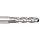 Melin Tool CCMG-B Carbide Ball Nose End Mill, Uncoated (Bright) Finish, 30 Deg Helix, 4 Flutes, 3.5000" Overall Length, 0.5625" Cutting Diameter, 0.5625" Shank Diameter