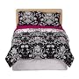 Xhilaration Black Scroll Comforter Set - Full