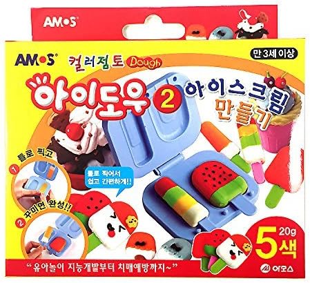Amos IDough Color Clay Play Dough DIY Making Kit - Ice Cream (5 Colors)