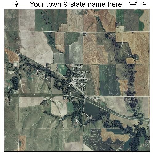 Aerial Photography Map Of Prairie View, Kansas 2008 Ks