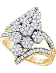 1.01CTW DIAMOND FLOWER RING